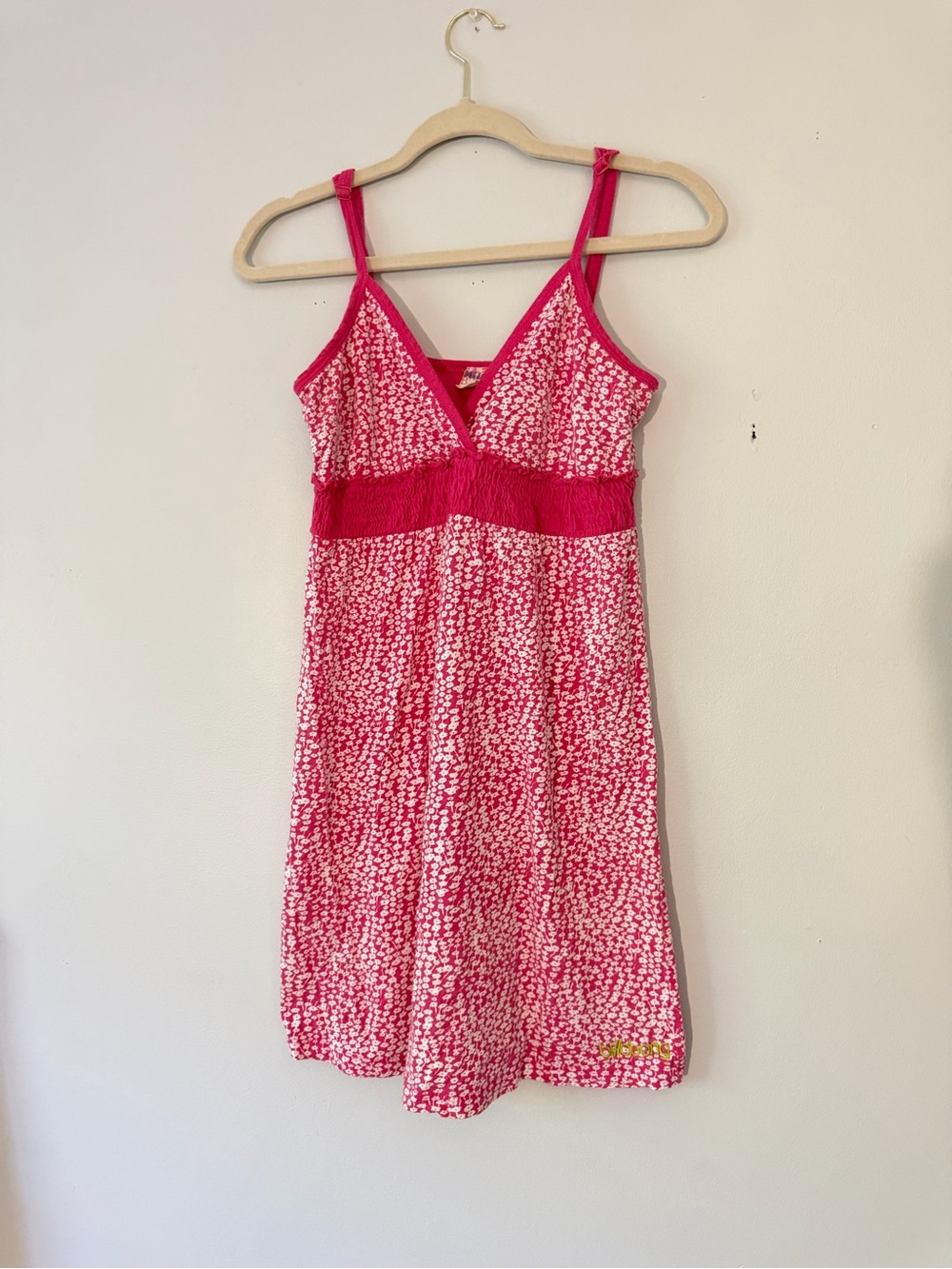 Billabong vintage pink floral mini dress